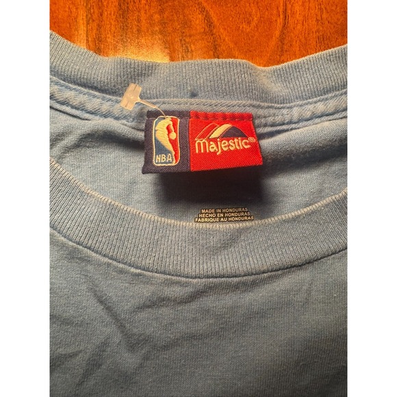 NBA Oklahoma City Thunder Kevin Durant T-Shirt Men's Size M Blue Majestic - Picture 2 of 7